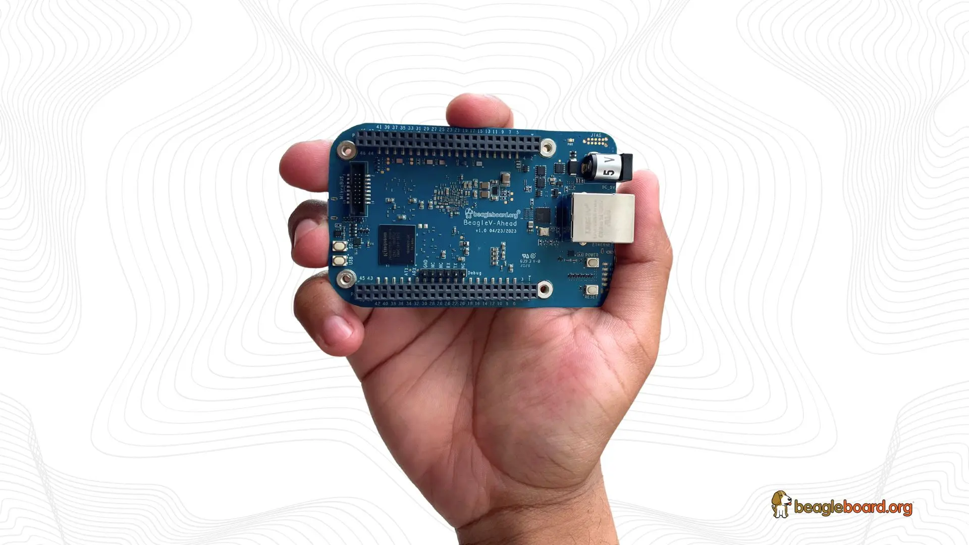 BeagleV-Ahead with hand