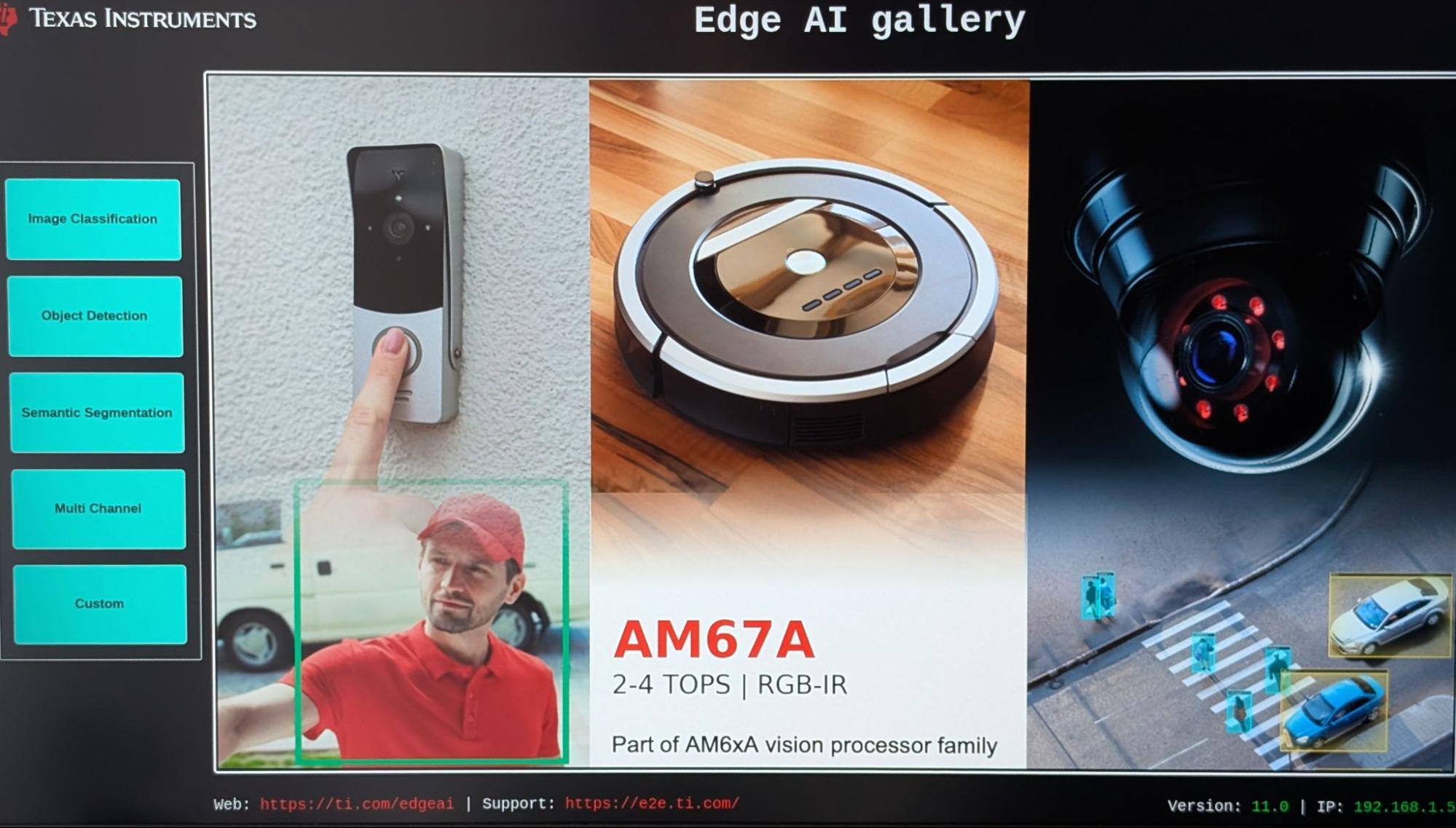 Edge AI initial boot screen